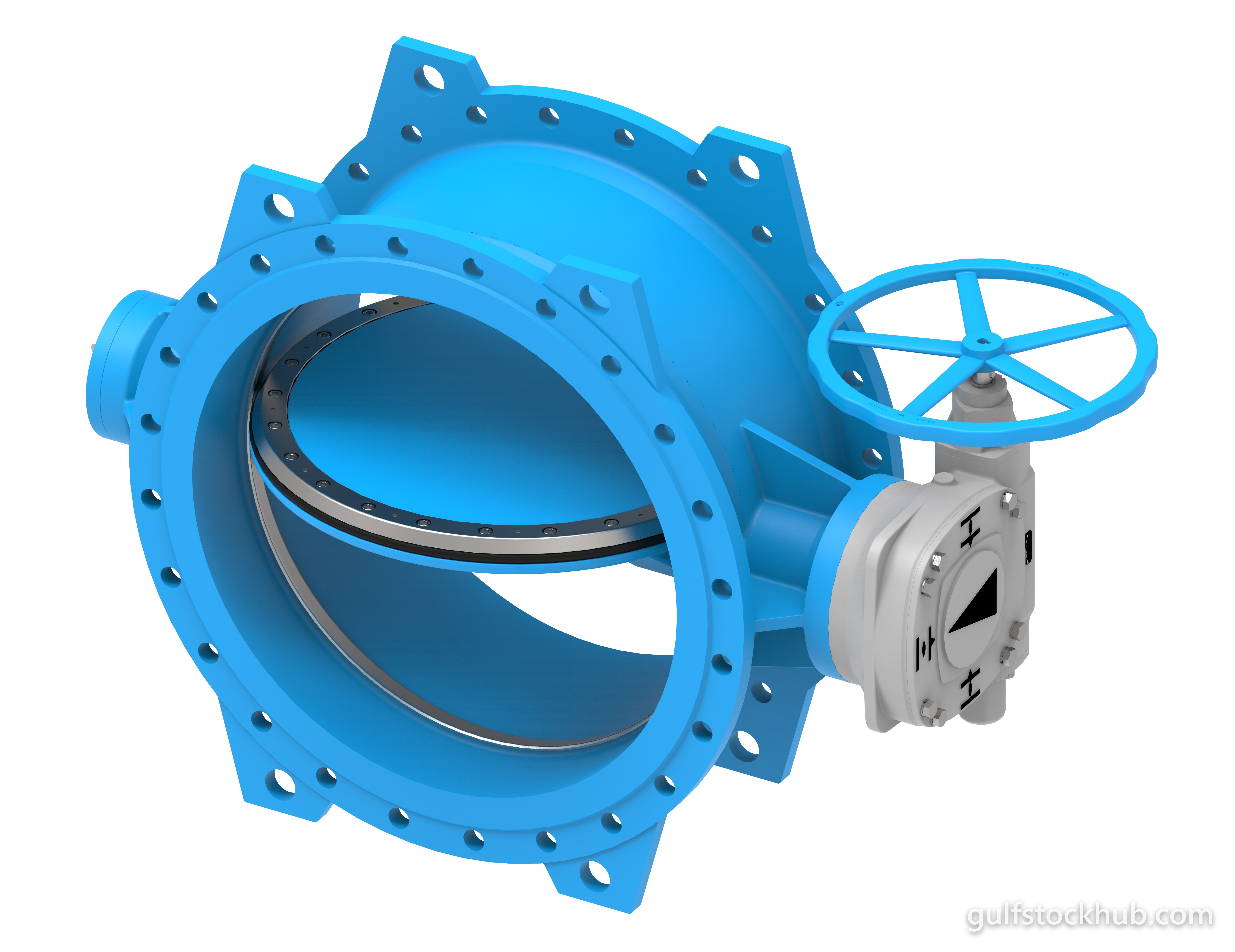 MIV Motor Operated Double Eccentric Butterfly Valve DN500, PN40